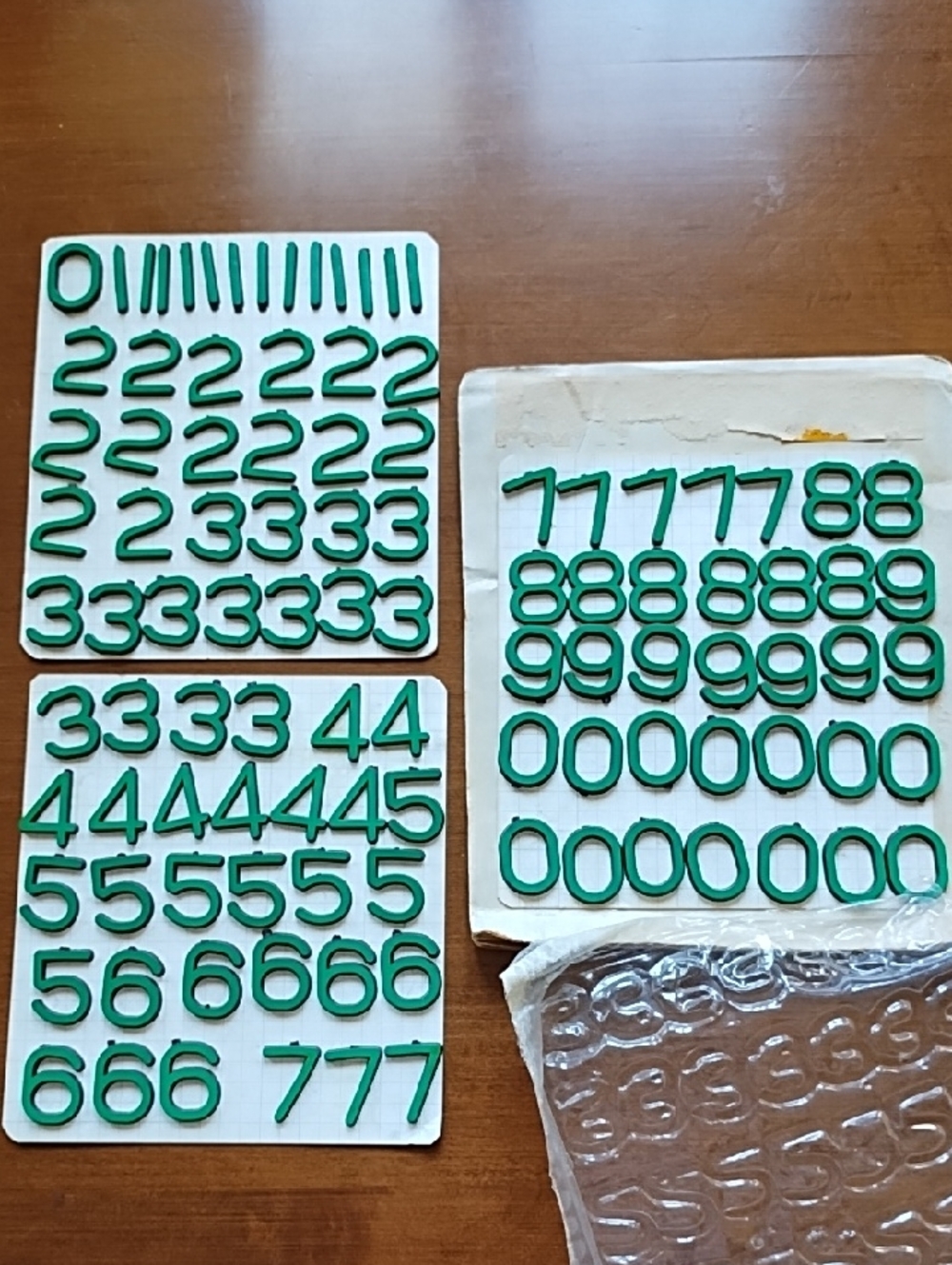 Magnetic Numbers Eberhard Faber-Board 1 Inch Green Refrigerator Filing Cabinet
